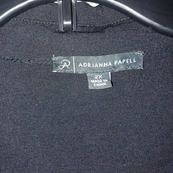 ADRIANNA PAPELL LONG SLEEVE TUNIC BLOUSE - Picture 11 of 11